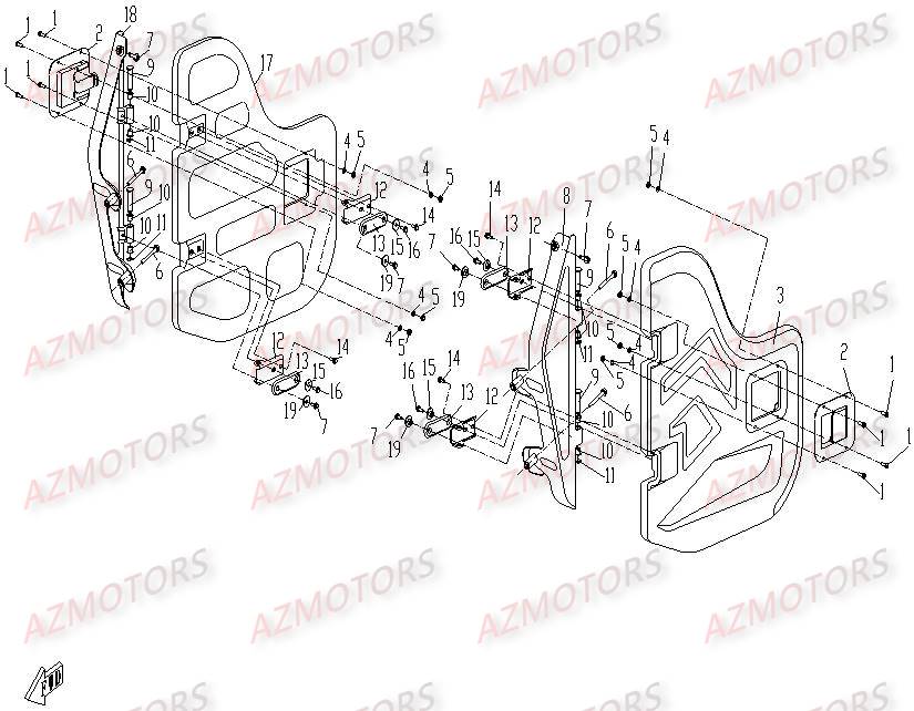 PORTES CFMOTO UFORCE 500 600