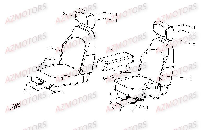 SIEGES CFMOTO UFORCE 500 600