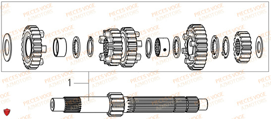 Arbre Principal VOGE Pieces VOGE 125R EURO V