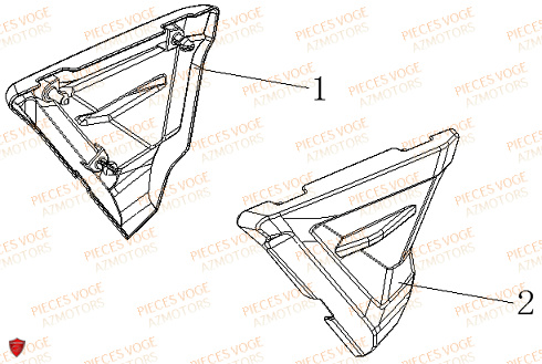 Carenage Lateral VOGE Pieces VOGE 125R EURO V