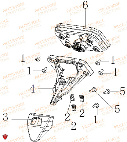 Compteur VOGE Pieces VOGE 125R EURO V