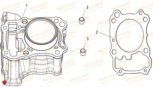 Cylindre VOGE Pieces VOGE 125R EURO V