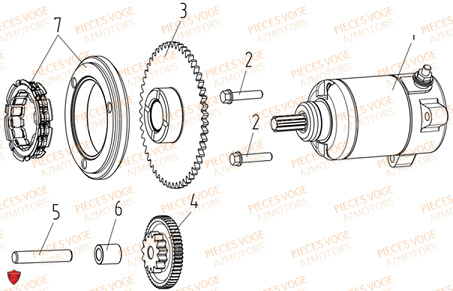 Demarreur VOGE Pieces VOGE 125R EURO V