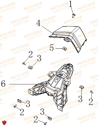 FEU ARRIERE VOGE VOGE 125 R