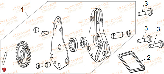 Pompe A Huile VOGE Pieces VOGE 125R EURO V