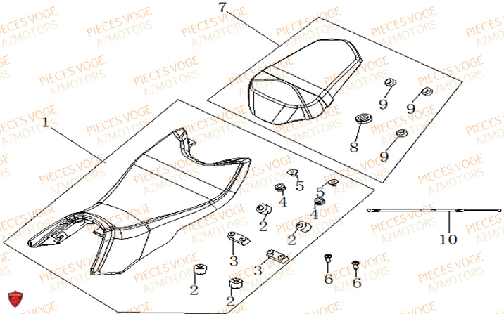 Selles VOGE Pieces VOGE 125R EURO V