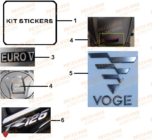 STICKERS VOGE VOGE 125 R