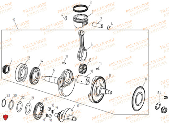 Vilebrequin VOGE Pieces VOGE 125R EURO V