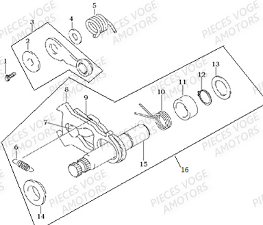 Arbre De  Selection VOGE Pieces VOGE 300 ACX Euro5 - 2021