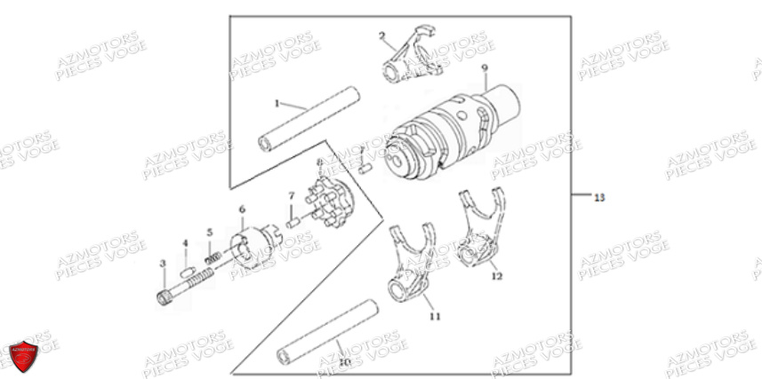 BARILLET DE SELECTION VOGE VOGE 300 ACX Euro5