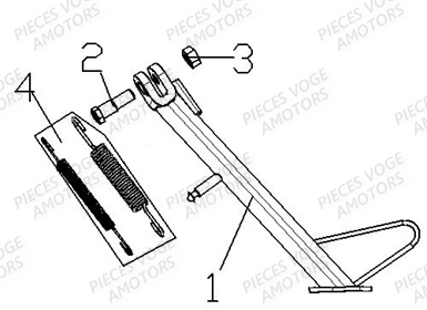 Bequille Laterale VOGE Pieces VOGE 300 ACX Euro5 - 2021