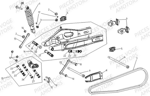 BRAS OSCILLANT VOGE VOGE 300 ACX Euro5