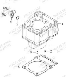 Cylindre VOGE Pieces VOGE 300 ACX Euro5 - 2021