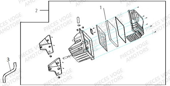 Filtre A Air VOGE Pieces VOGE 300 ACX Euro5 - 2021