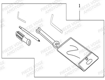 TROUSSE A OUTILS VOGE VOGE 300 ACX Euro5