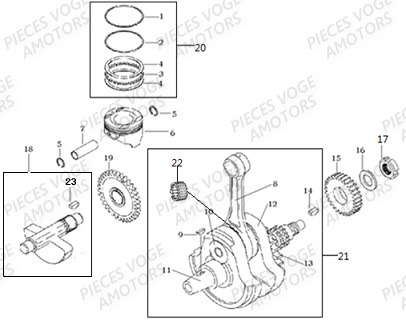 VILEBREQUIN PISTON VOGE VOGE 300 ACX Euro5