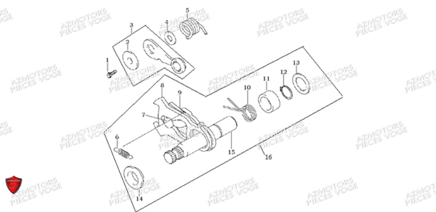 Arbre De Selection VOGE Pieces VOGE 300 DS EU V