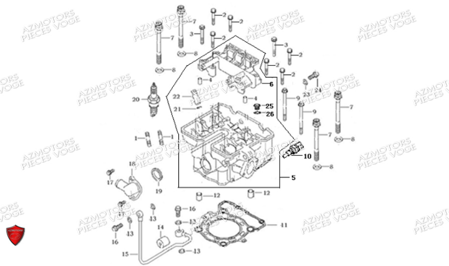 CULASSE VOGE Pieces VOGE 300 DS EU V