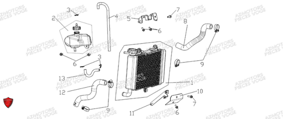 Refroidissement VOGE Pieces VOGE 300 DS EU V