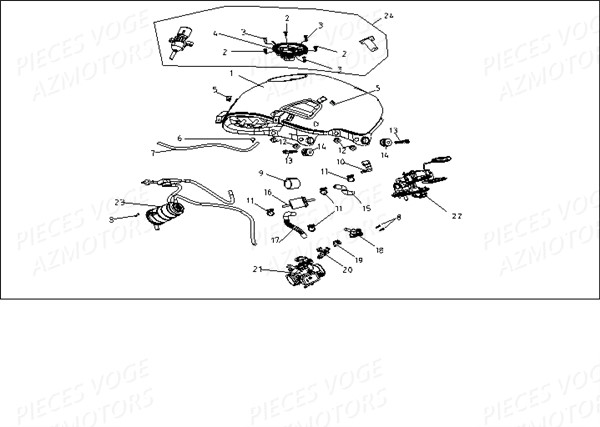 RESERVOIR DE CARBURANT pour VOGE 300 R