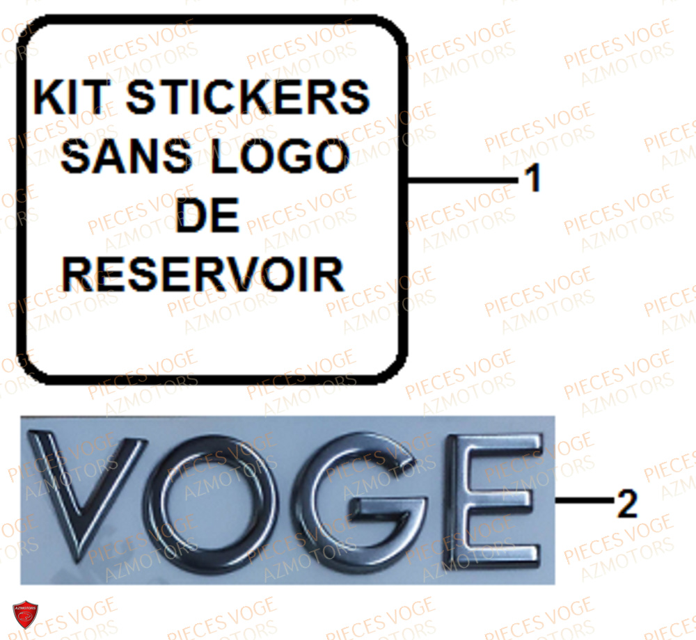 Stickers VOGE Pieces VOGE 300 R EU IV