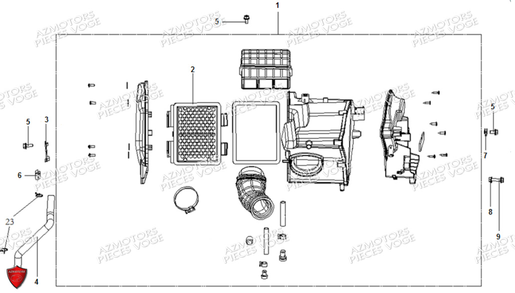 BOITE A AIR VOGE VOGE 300 RALLY E5