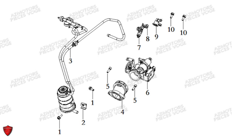 Corps Papillon VOGE Pieces VOGE 300 RALLY EURO 5