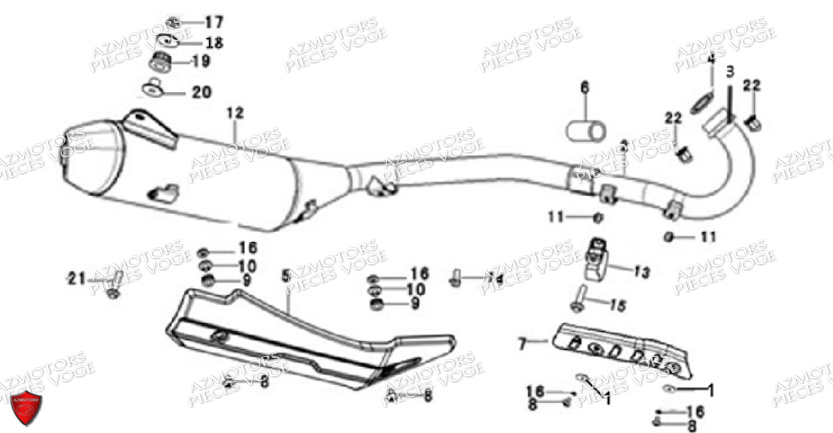 ECHAPPEMENT VOGE VOGE 300 RALLY E5