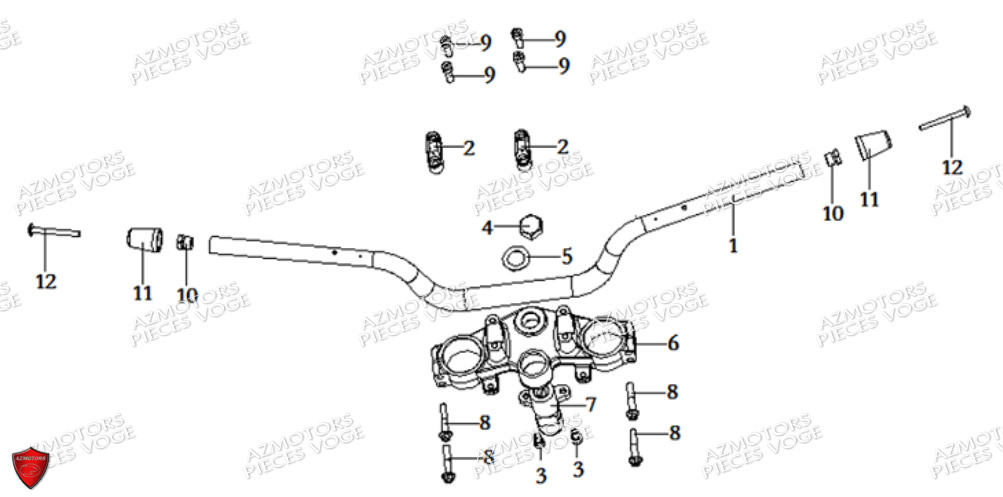 Guidon VOGE Pieces VOGE 300 RALLY EURO 5