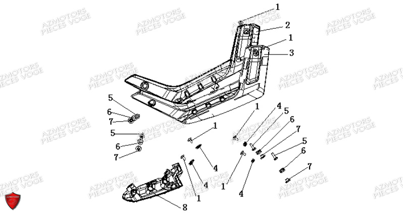 SABOT INFERIEUR VOGE VOGE 300 RALLY E5