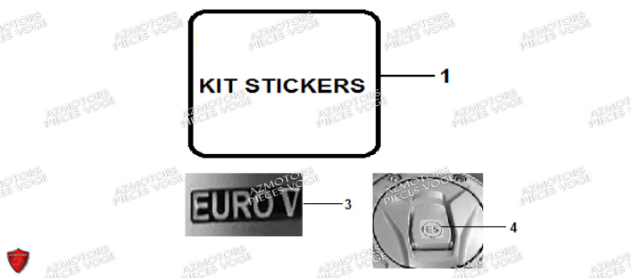 Stickers VOGE Pieces VOGE 300 RALLY EURO 5