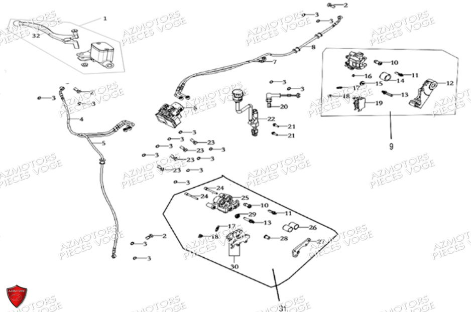 SYSTEME DE FREIN VOGE VOGE 300 RALLY E5