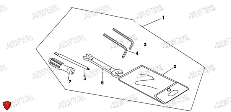 TROUSSE A OUTILS VOGE VOGE 300 RALLY E5