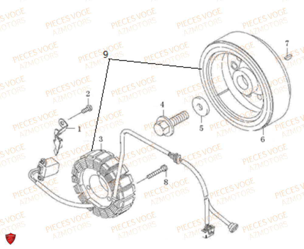 Alternateur VOGE Pieces VOGE 300 R EU V