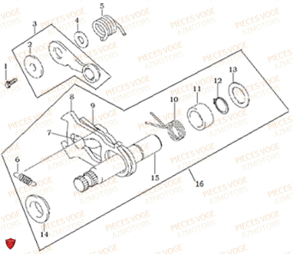 ARBRE DE SELECTION VOGE VOGE 300 R EU5