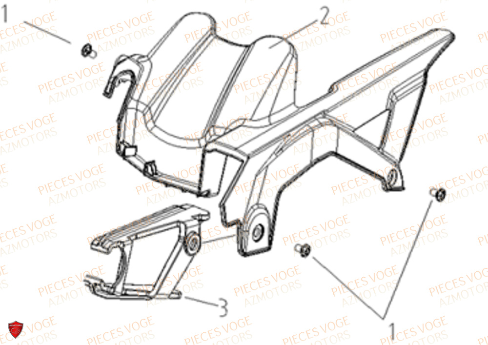 Carter De Chaine VOGE Pieces VOGE 300 R EU V