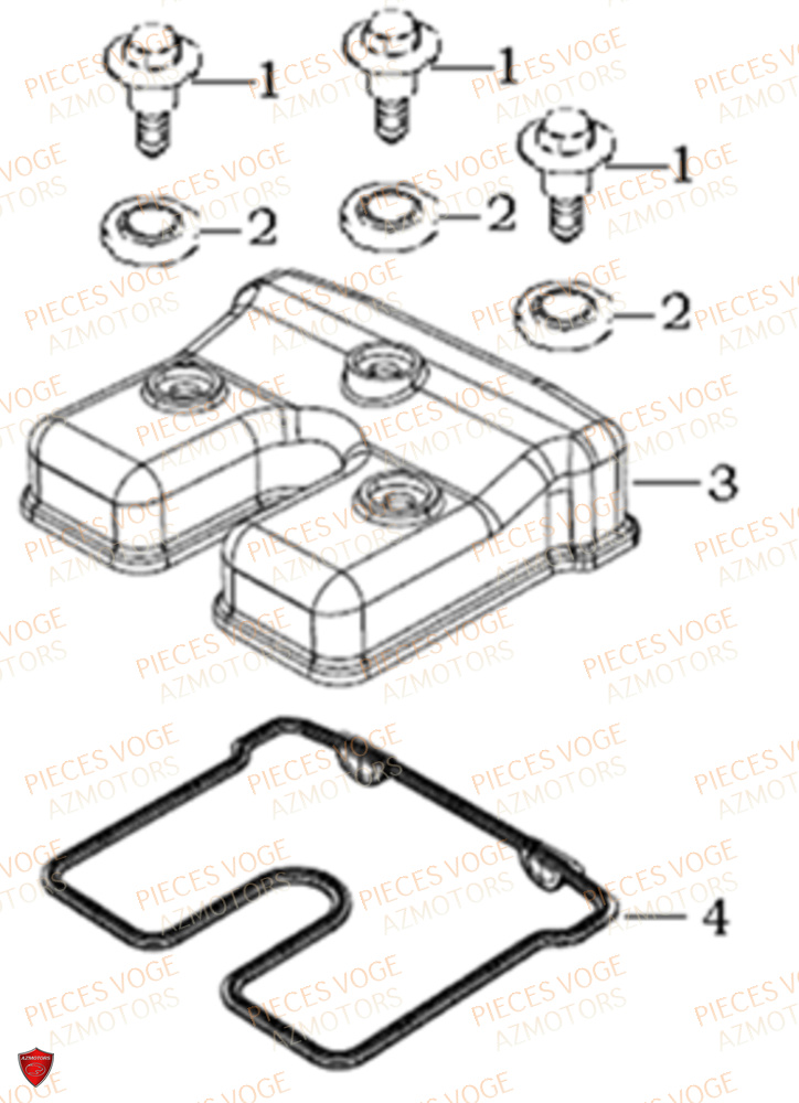 Couvre Culasse VOGE Pieces VOGE 300 R EU V