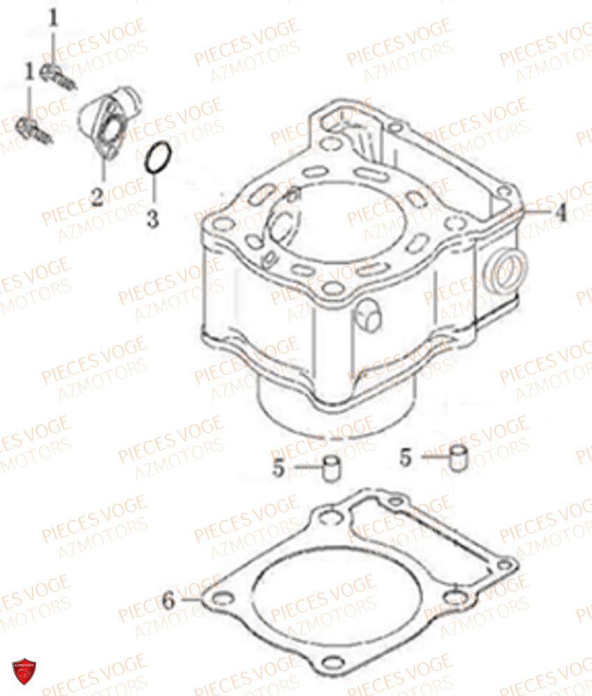 Cylindre VOGE Pieces VOGE 300 R EU V