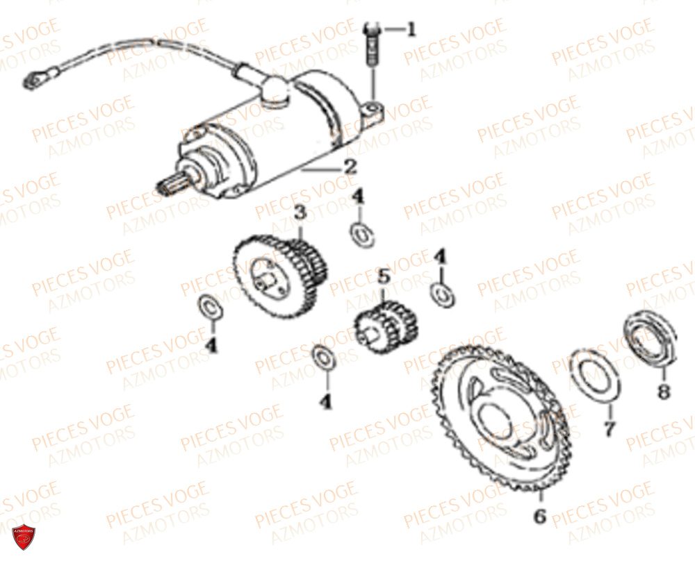 Demarreur VOGE Pieces VOGE 300 R EU V