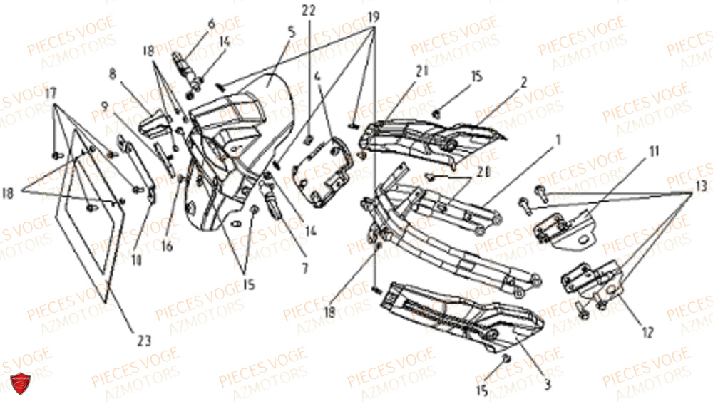 Leche Roue VOGE Pieces VOGE 300 R EU V