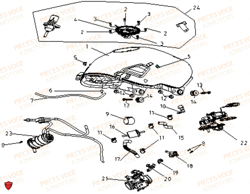 Reservoir Carburant VOGE Pieces VOGE 300 R EU V