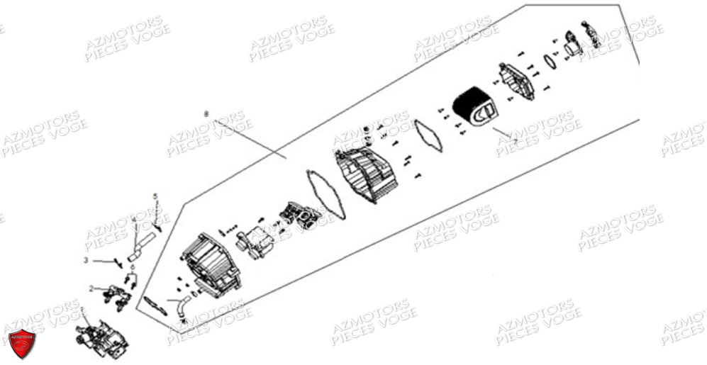 Boite A Air VOGE Pièces Voge 500 AC EURO 5