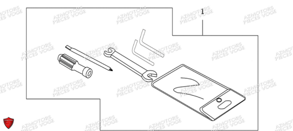 TROUSSE A OUTILS VOGE VOGE 500 AC Euro 5