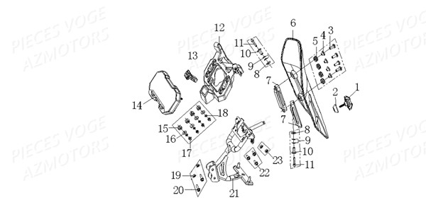 COMPTEUR_ET_SUPPORT VOGE Pieces VOGE 500 DS EU IV