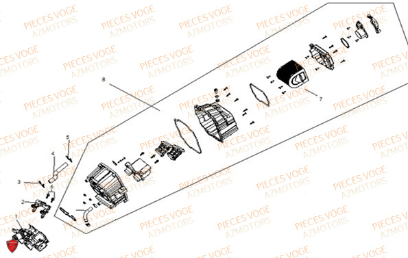 Boite A Air VOGE Pieces VOGE 500 DSX EURO 5