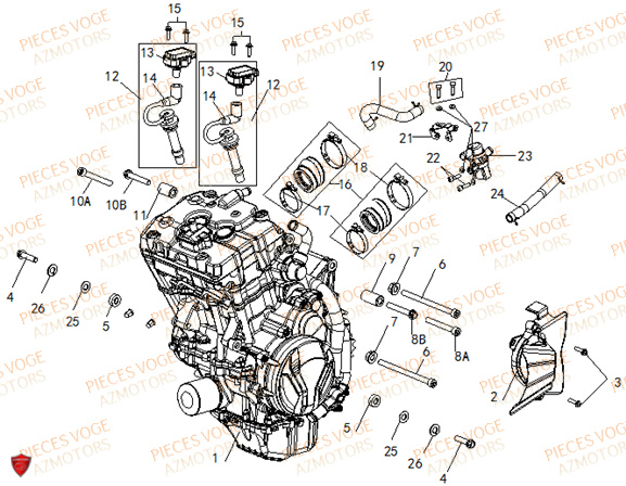 MOTEUR VOGE VOGE 500 DSX E5