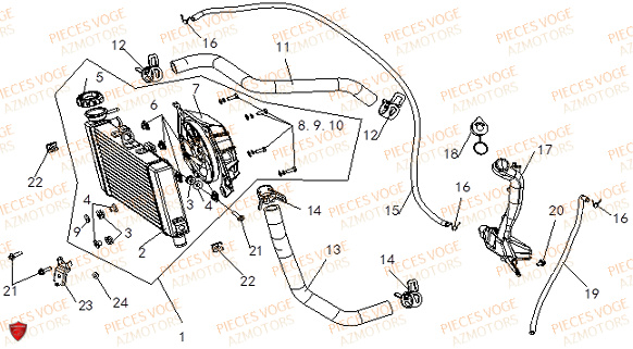 REFROIDISSEMENT VOGE VOGE 500 DSX E5