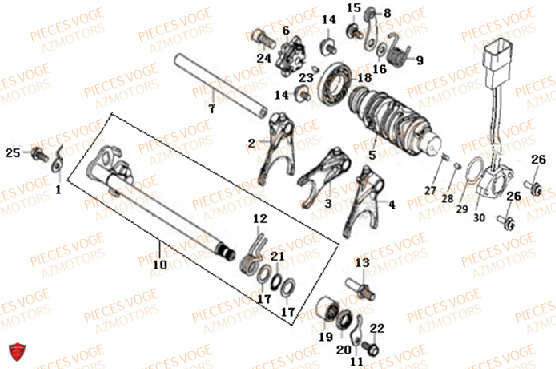 Barillet De Selection VOGE Pieces VOGE 500 DS EURO 5