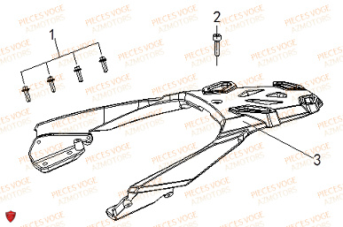 Porte Paquet VOGE Pieces VOGE 500 DS EURO 5