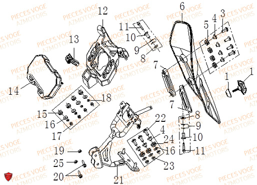 Tableau De Bord VOGE Pieces VOGE 500 DS EURO 5